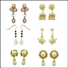 Pearl Hanging Earring Combo - RG-ER4893 - Click here to View more details about this Product